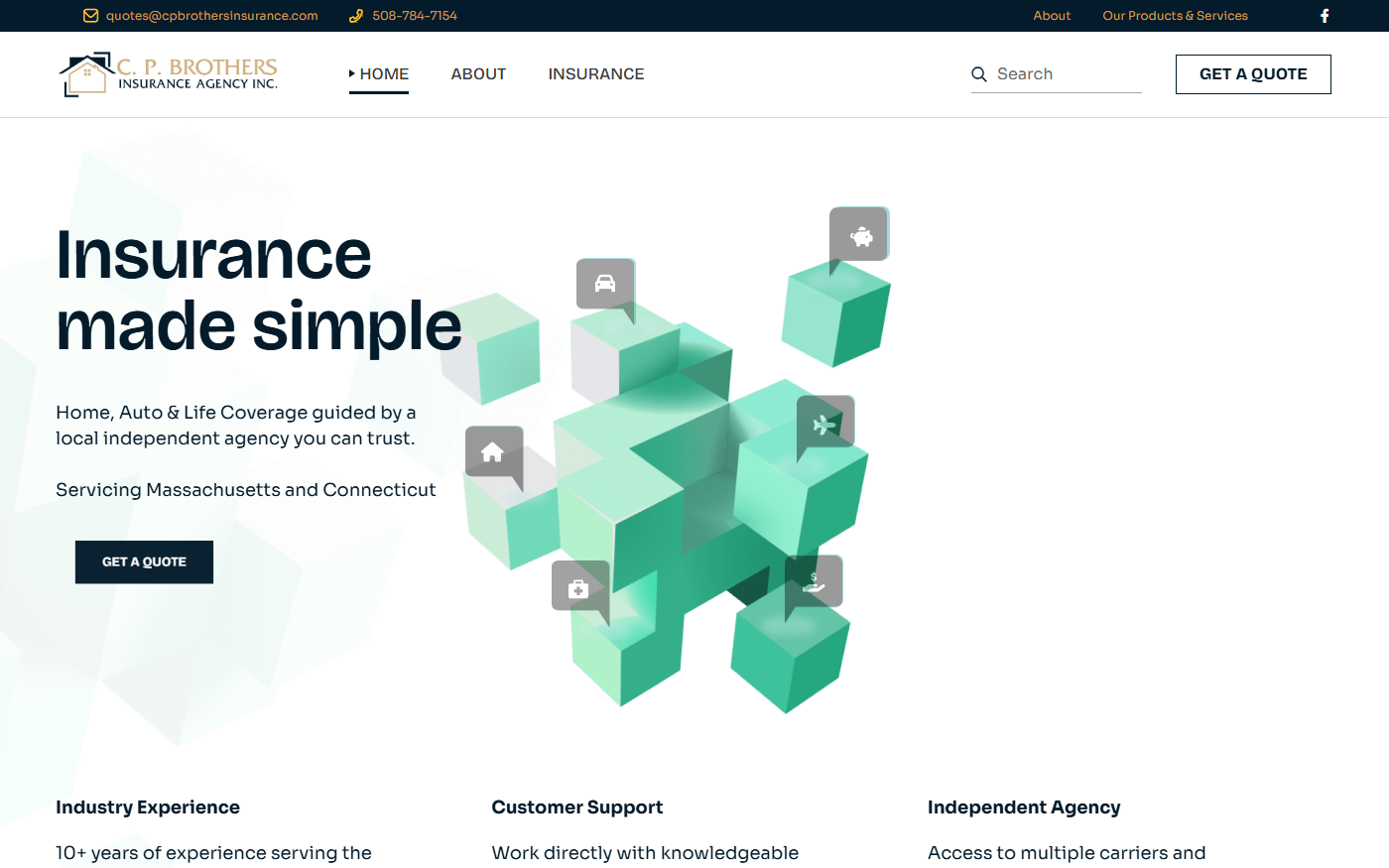 The C.P. Brothers Insurance Agency homepage